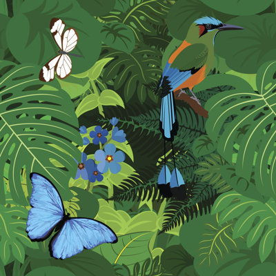 " Seamless Vector Tropical Rainforest " by Ekolara