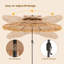 Parasol de chaume de 9 et 10 pi de style hawaïen (base non incluse)-118130097