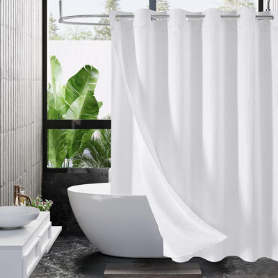 Heavyweight White Waffle Acima - 72 X 80 Inches
