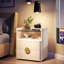 Table de chevet 2 tiroirs en beige-88793337-125532329