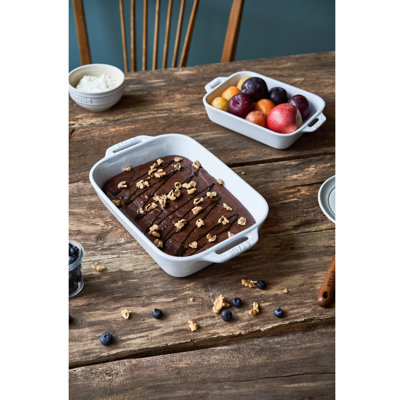 Ensemble de plats de cuisson rectangulaires en céramique 3 pièces Staub - Blanc
