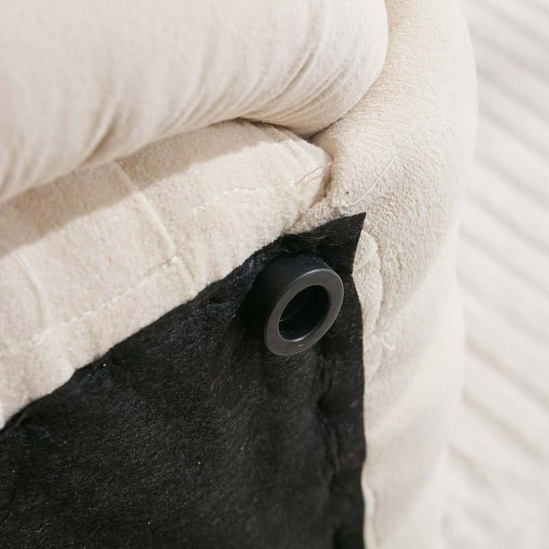 Repose-pieds en tissu Chenille