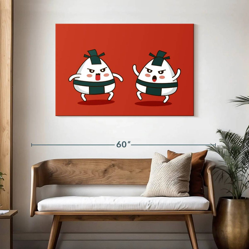 Ketti Sumo Onigiri, 30" H x 45" W