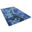 Tapis d'intérieur multicolore en laine et soie à motif abstrait noué à la main-70620764