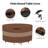 High Duty Waterproof Patio Round Table Cover for Round Patio Furniture Set-757828327