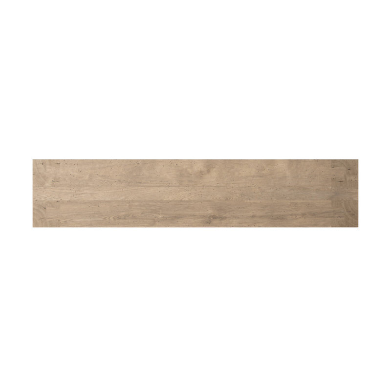 Abaso Media Console Table, Whitewash Rustic Wormwood Oak