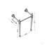 Pied de meuble-lavabo autoportant de 23 po seulement, sans lavabo-134078875