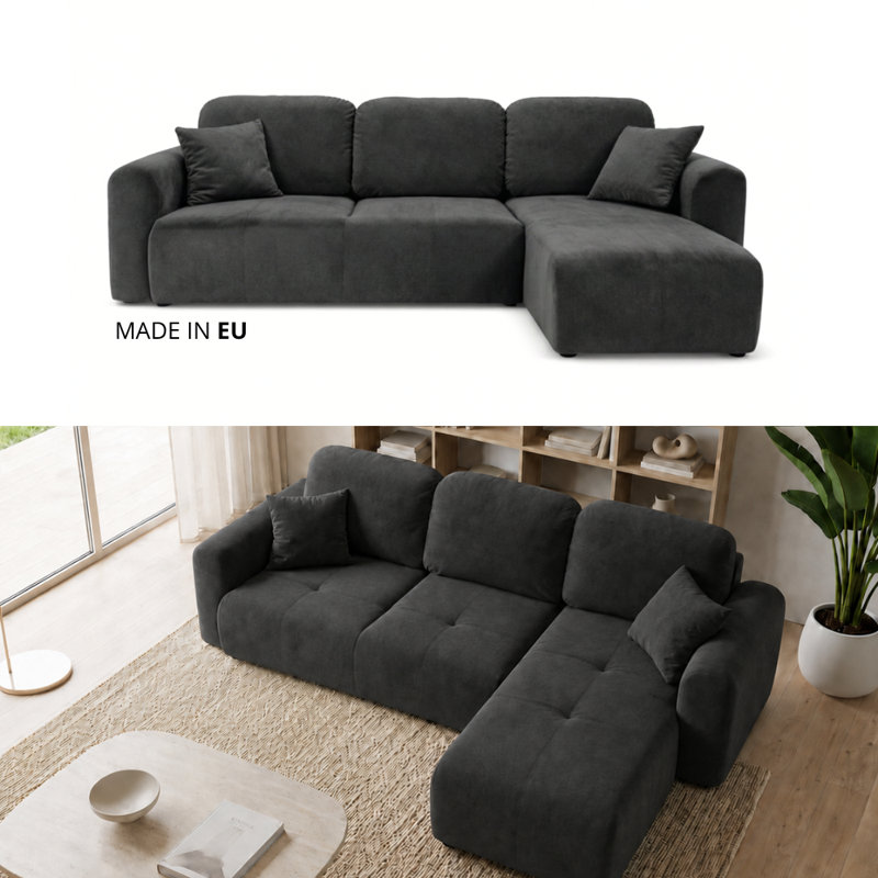 Chandara 3 Seater Sofa Bed, Right Hand Facing Corner Sofa
