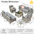 Rattan Outdoor Sofa 11-piece Set With Fire Pit-314973088-288189918