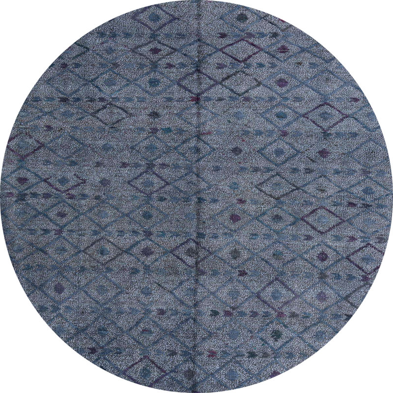 Abstract Indoor Rug, Round 5'