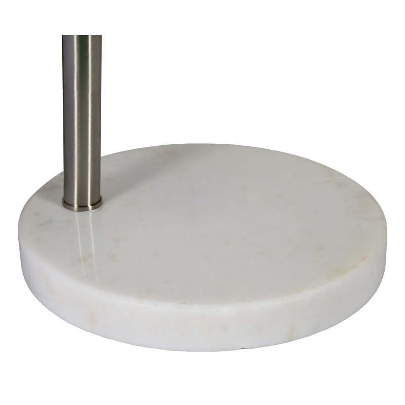 Devitt 82.5'' Brushed Nickel Arched Floor Lamp
