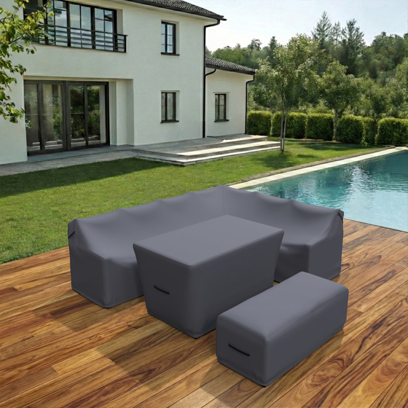 Outdoor Conversation Sets 3-Piece Group Seating Patio Furniture Covers