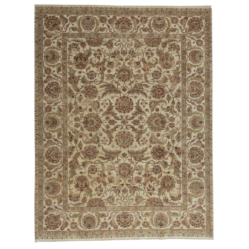 Wool Oriental Area Rug, Rectangle 9'1" x 11'7"