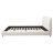 Arden Contemporary Upholstered Platform Bed With Cotton-Linen Blend Fabric And Wood Frame-163138315