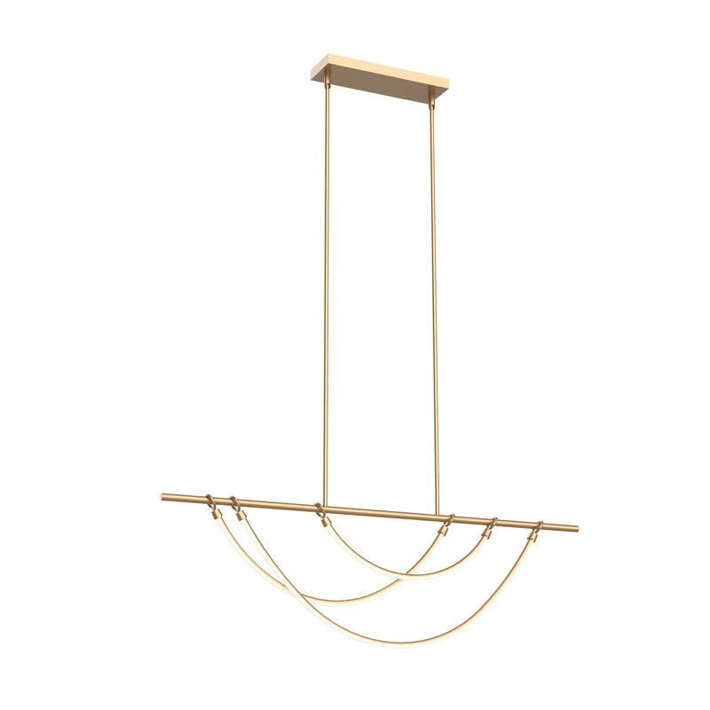 Aryas 3 - Light LED Pendant, 62.25" H x 48" W x 1.75" D