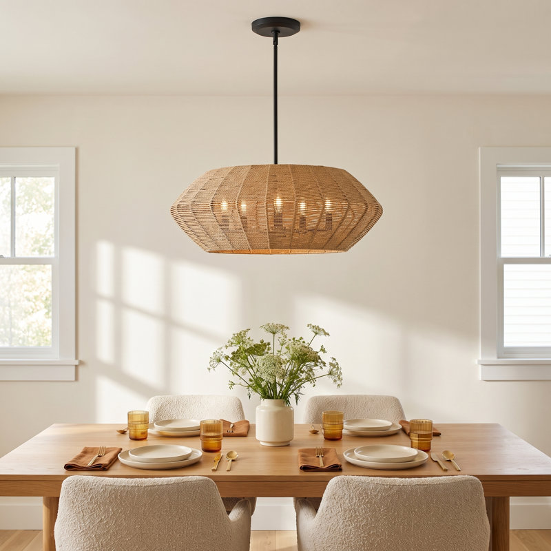 Ariza 5 - Light Chandelier, Black/Brown