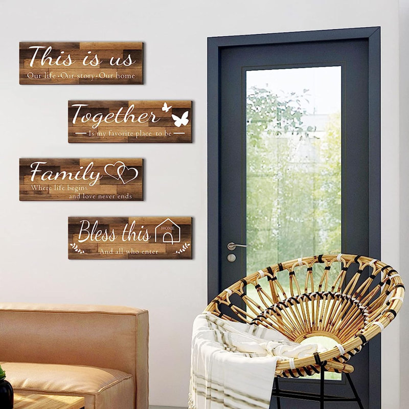Handmade Farmhouse Wall Decor on Solid Wood