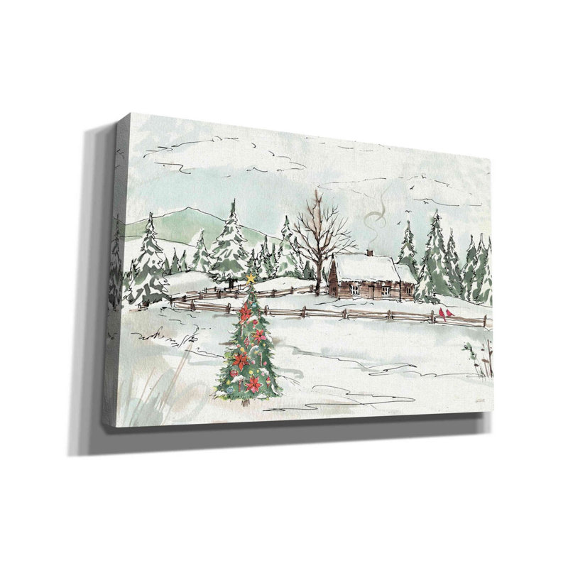 «Seasonal Charm X» par Anne Tavoletti, art mural sur toile, H 12 po x l 18 po x P 0,75 po