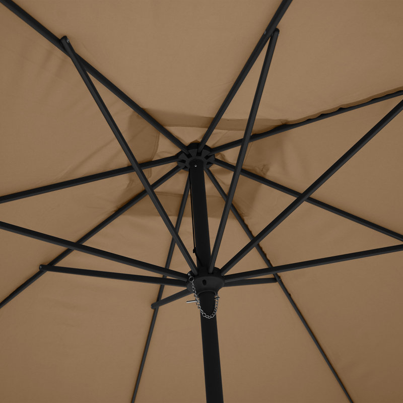Parasol de marché 92,13 po Jamshida, Brun clair