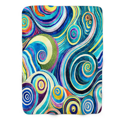Jeté Vortex Vines - 1 pièce Sherpa Premium