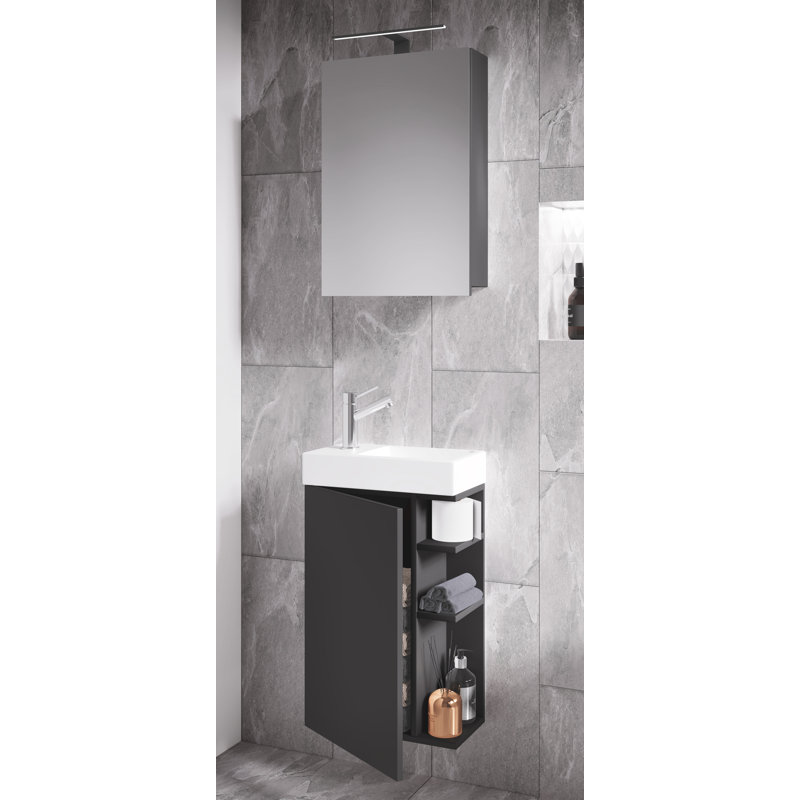Ravis Bathroom Furniture Suite, Black