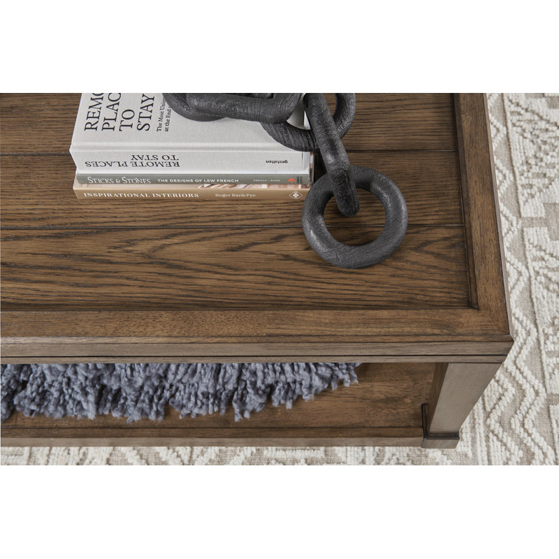 RECTANGULAR COFFEE TABLE(CASTERS)SEPIA, Brown