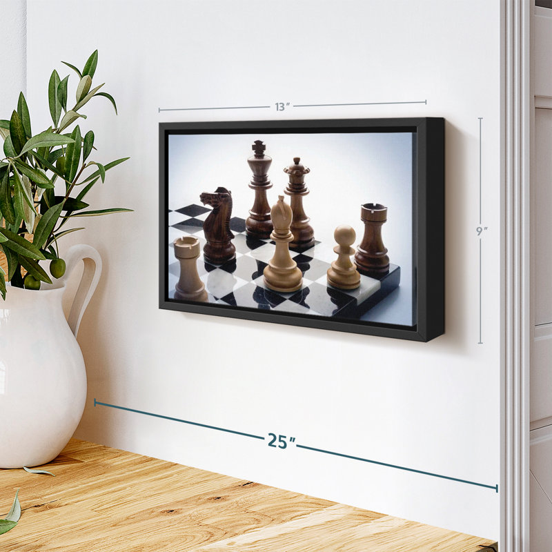 "Pièces d'art sur le jeu d'échecs", H 9 po x l 13 po