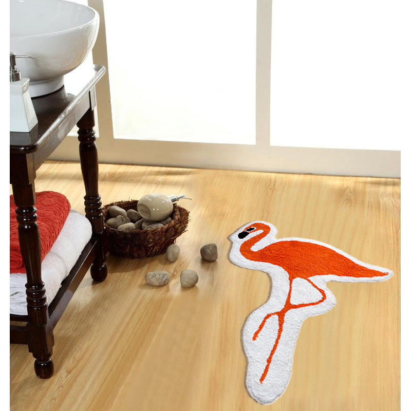 Tapis pour salle de bain Wellings, Orange