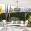 Reid Six-Light 12V Outdoor Caged Chandelier