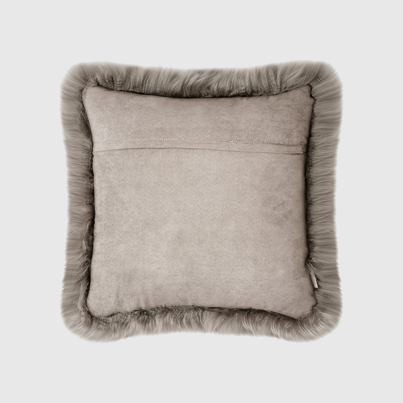 Fieldman Leather Throw Pillow, Taupe