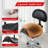 Saddle Stool with Back Support, Rolling Stools with Foot Rest, Ergonomic Adjustable Stool with Wheels, Backrest Adjustable Height & Angle for Salon Spa Tattoo Massage Office Swivel Stool Chair