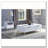 White High Gloss End Table with Shelf