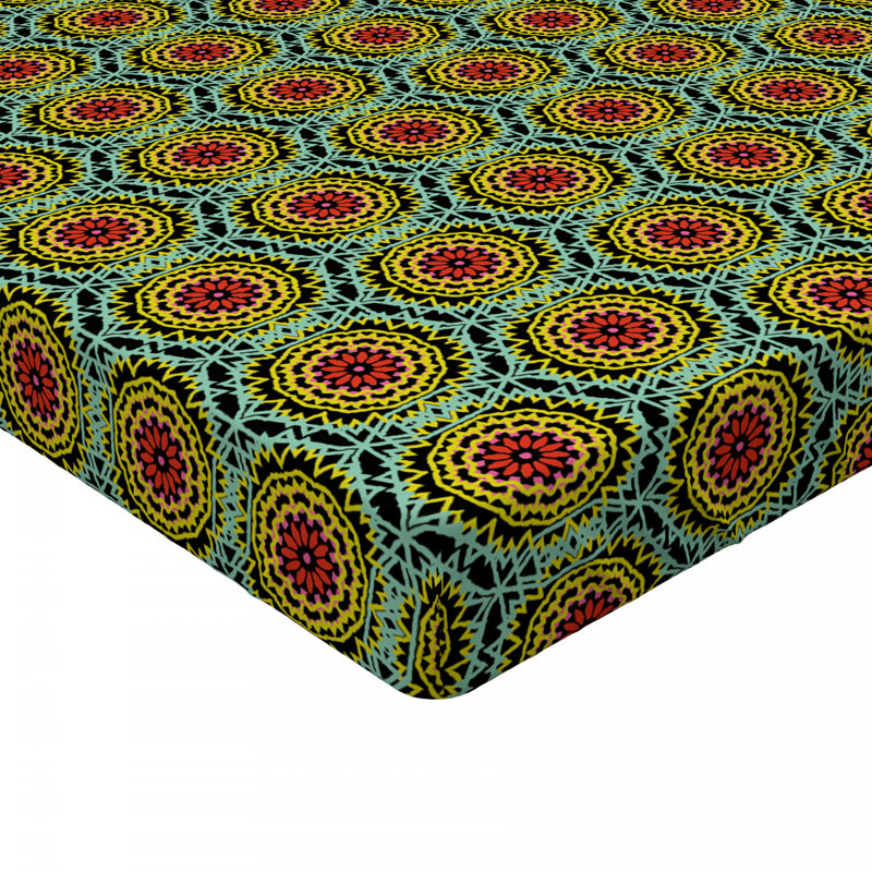 Microfiber Floral Fitted Sheet, Twin XL Fitted Sheet