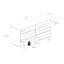 Karstynn Solid Wood 153cm W 6 - Drawer Chest of Drawers