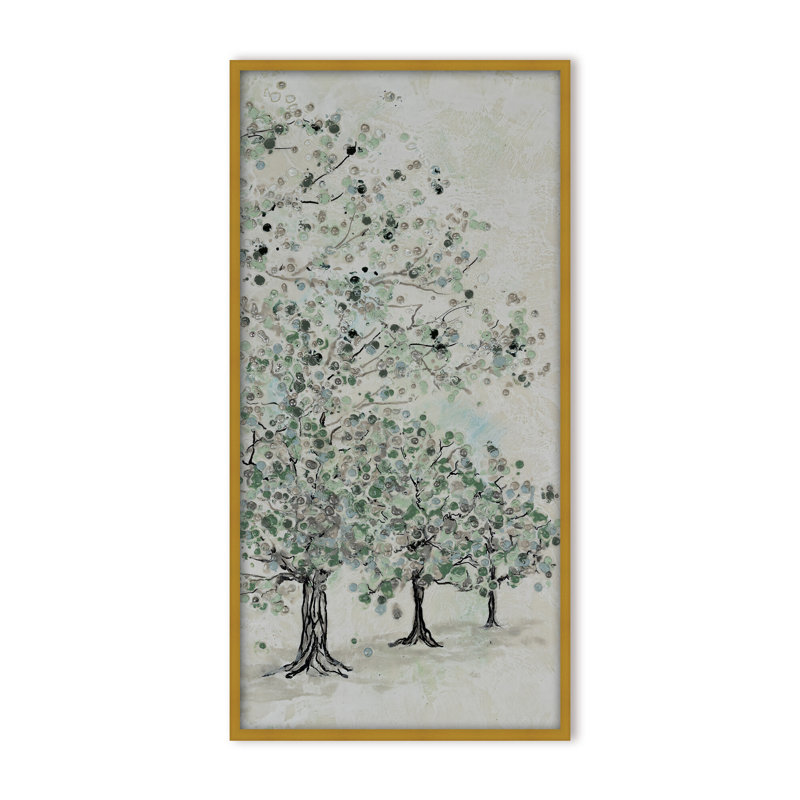 Nature Inspired "Dappled Canopy" Canvas Wall Art By , 48" H x 24" W, Framed Print, Brown