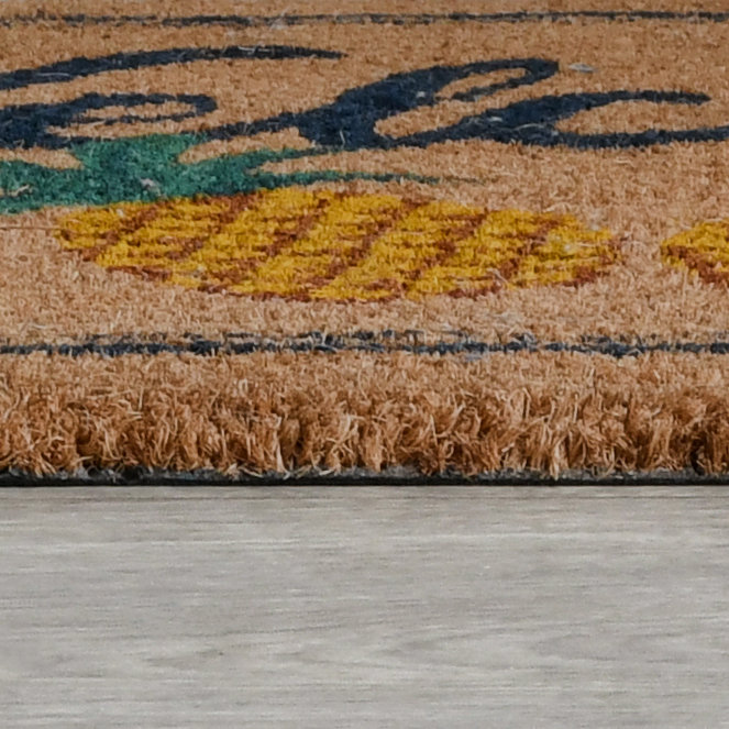 Pineapple Welcome 100% Coir Doormat