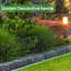 Clôture de jardin décorative en métal H 1 pi x l 2 pi