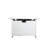 43" Rectangular Fire Pit With Metal Frame & Smoked Glass - 50000 Stainless Steel White All Outdoor Delight Hidden Propane Tank Area 50,000 Heat Heating Compartment