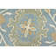 Tapis oriental en laine noué à la main bleu Nastaho
