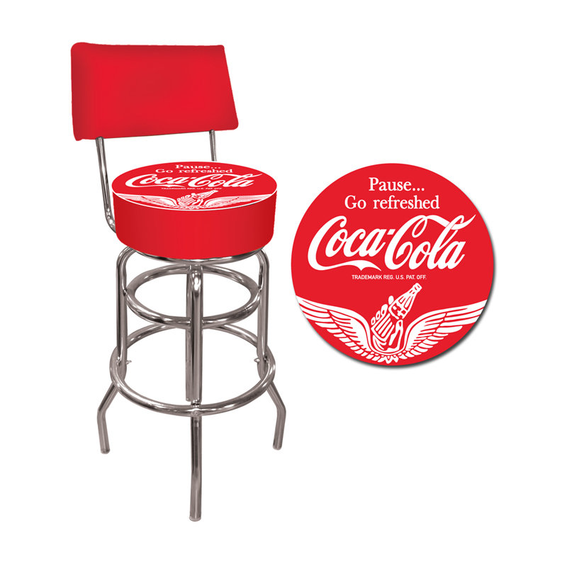 Tabouret tournant 31 "Coca Cola