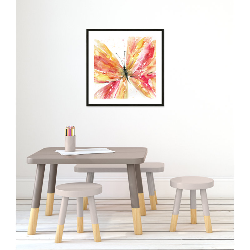 «Butterfly Flying II», art encadré, H 26,5 po x l 26,5 po x P 1,18 po, Structure noire