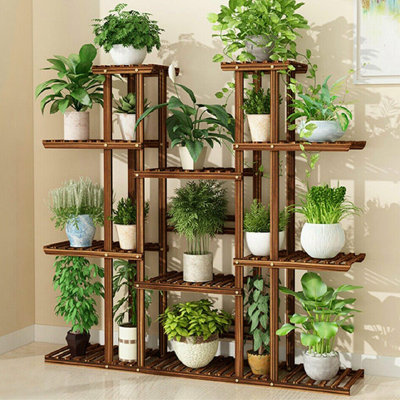 Solid Wood Plant Stand 11 Tier