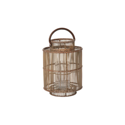 Lanterne de table en rotin Foltz