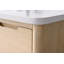 Meuble-lavabo autoportant de 42 po avec plateau en pierre Milano Mist, tablette dissimulée et support pour sèche-cheveux-125008927-125008926
