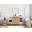 Meuble-lavabo mural avec 2 portes et tablettes de rangement latérales-129705302-129705304