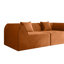 Canapé-lit compressé en mousse à mémoire de forme avec coussin rectangulaire 2 places pour chambre à coucher, chambre d'amis, orange-151201594