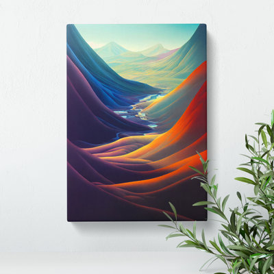 XC1022-1623X Colourful River Landscape No.1 - Wrapped Canvas Print