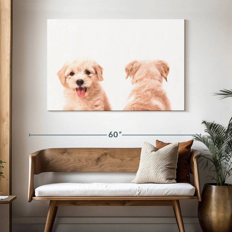 Portrait d'un chiot Brampt, H 32 po x l 48 po
