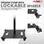 Support de haut-parleur 2 pièces pour haut-parleurs de sonorisation réglables 61 po à hauteur réglable de 35 mm, capacité de 100 lb-826090941