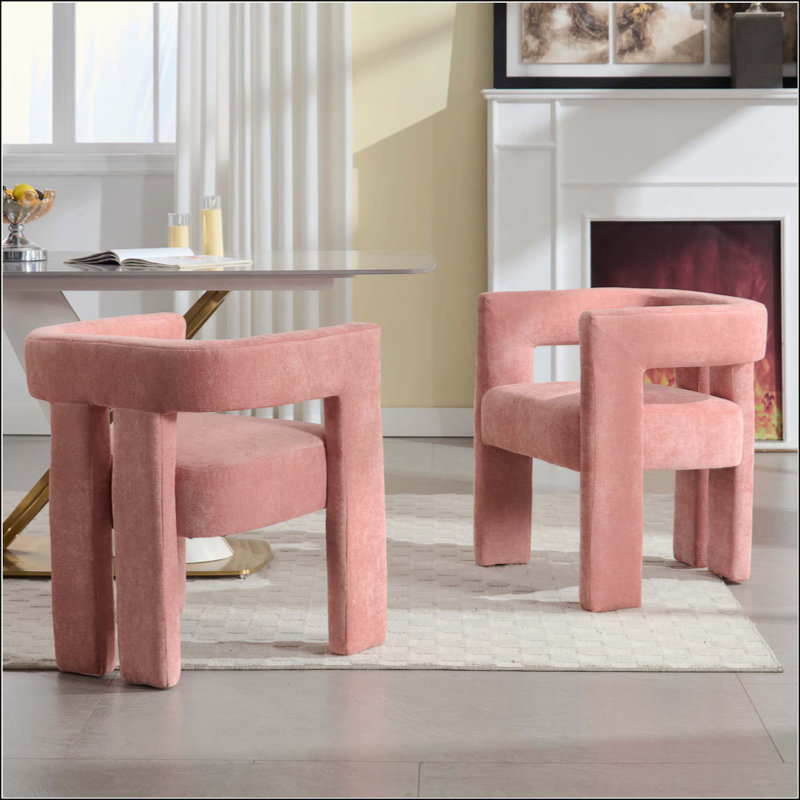 Chaise de salle à manger / chaise de bar / fauteuil d'appoint / de salle à manger contemporaine en tissu de conception contemporaine